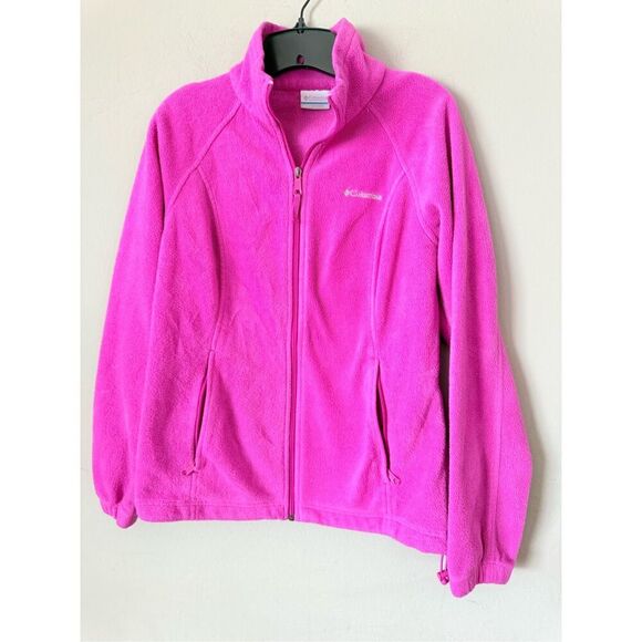 Columbia Full Zip Fleece Jacket Md - Picture 1 of 4